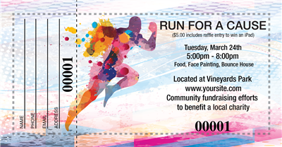 Run For A Cause Raffle Tickets