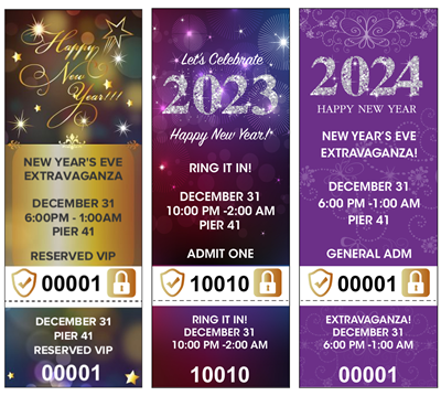 New Year’s Eve Tickets with Security Features