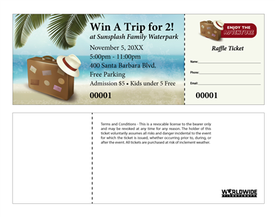 Travel Raffle Tickets