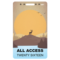 Indie Rock Outdoor Music Festival Plastic Badge