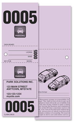 Design It Yourself 3 Part Valet Tickets