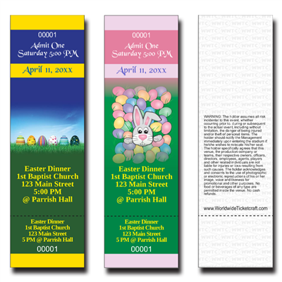 Design It Yourself GA Easter Themed Tickets