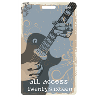 Rock Music Festival Plastic Badge