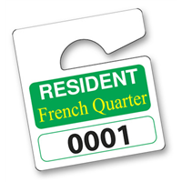 Mini Parking Permit Hang Tag