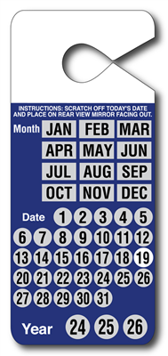 Scratch-Off Parking Validation Hang Tags - Good Thru 2026