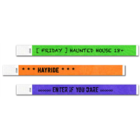 DIY Haunted House 3/4" Tyvek Wristbands
