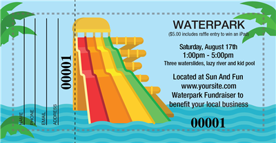 Water Park Raffle Tickets
