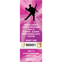 Swing Dance Tickets with Security Features