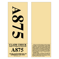 Parking Claim Check with Large Numbers - 2 Part