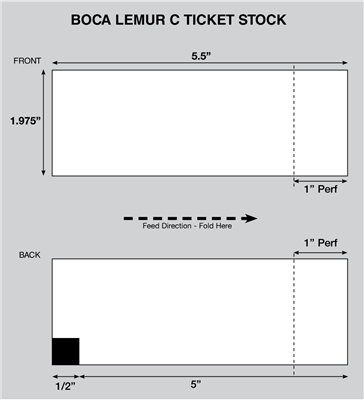 Lemur C Thermal Ticket Stock