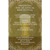 Design It Yourself 12 X 18 Beer Festival Posters