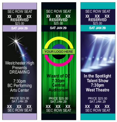 DIY Reserved Seating Performance Tickets