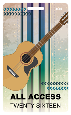 Acoustic Plastic Badge