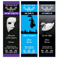 DIY Reserved Seating Stage Show Tickets